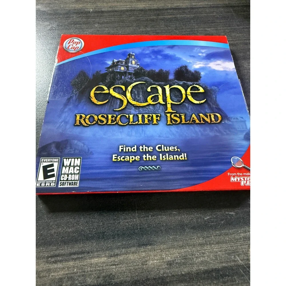 Escape Rosecliff Island PopCap Games PC Mac CD-ROM Hidden Object Puzzle Game